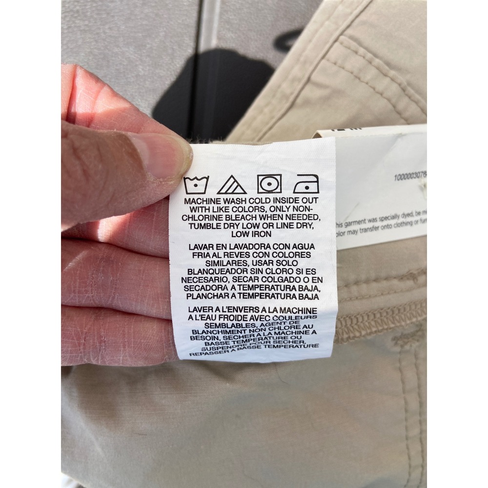 Lee Relaxed Fit Mid Rise Cargo Capris Oxford Tan Size 12 Medium NWT - Picture 6 of 6